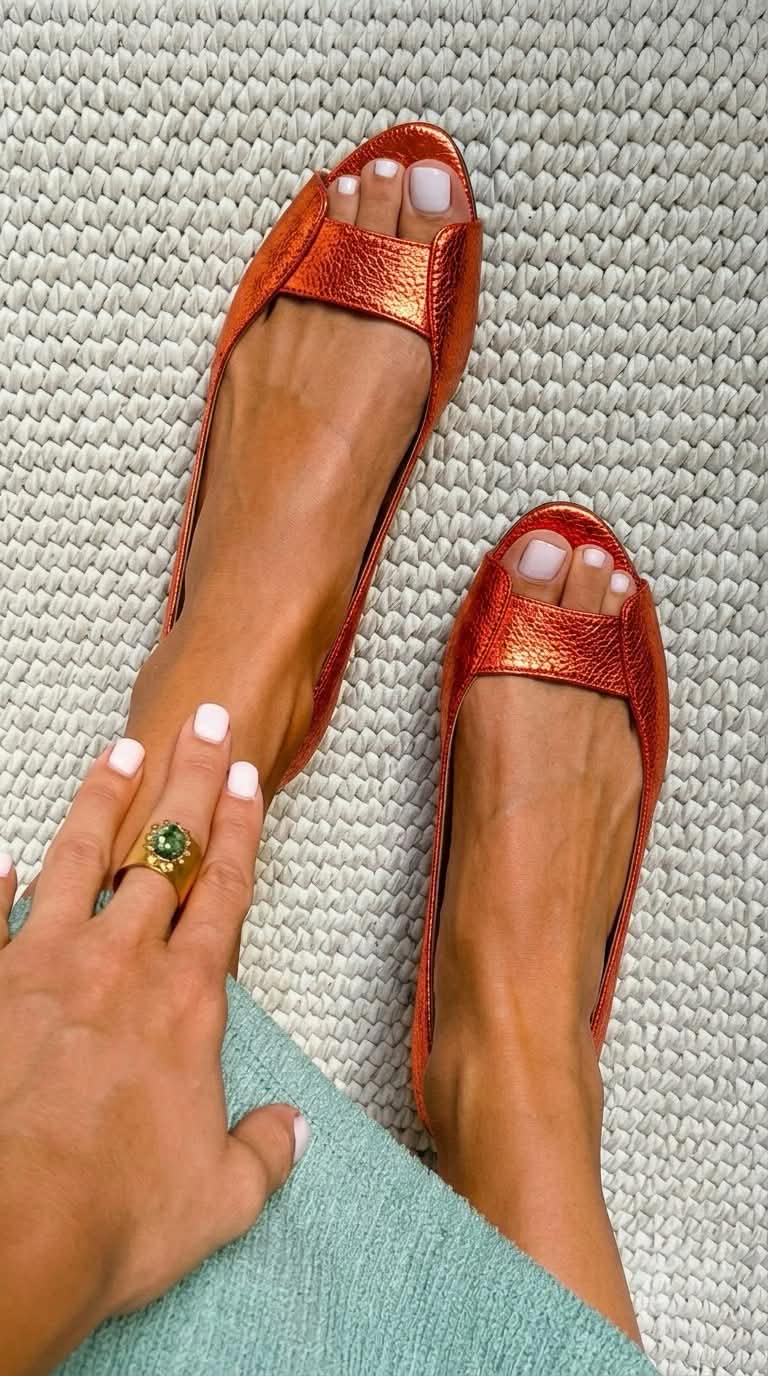 Adelina | Sandalias Doradas Comfort Chic