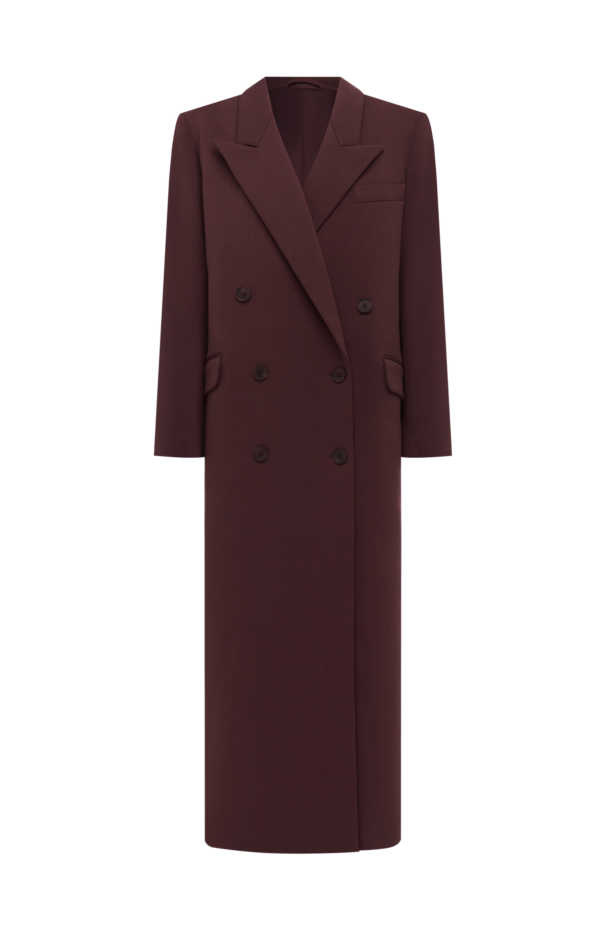 Michelle Coat - Plum Brown