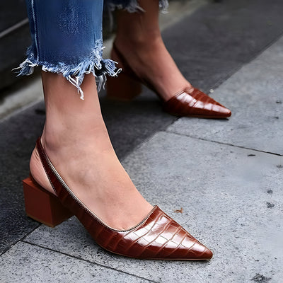 Graziella - Zapatos de tacón con punta ancha