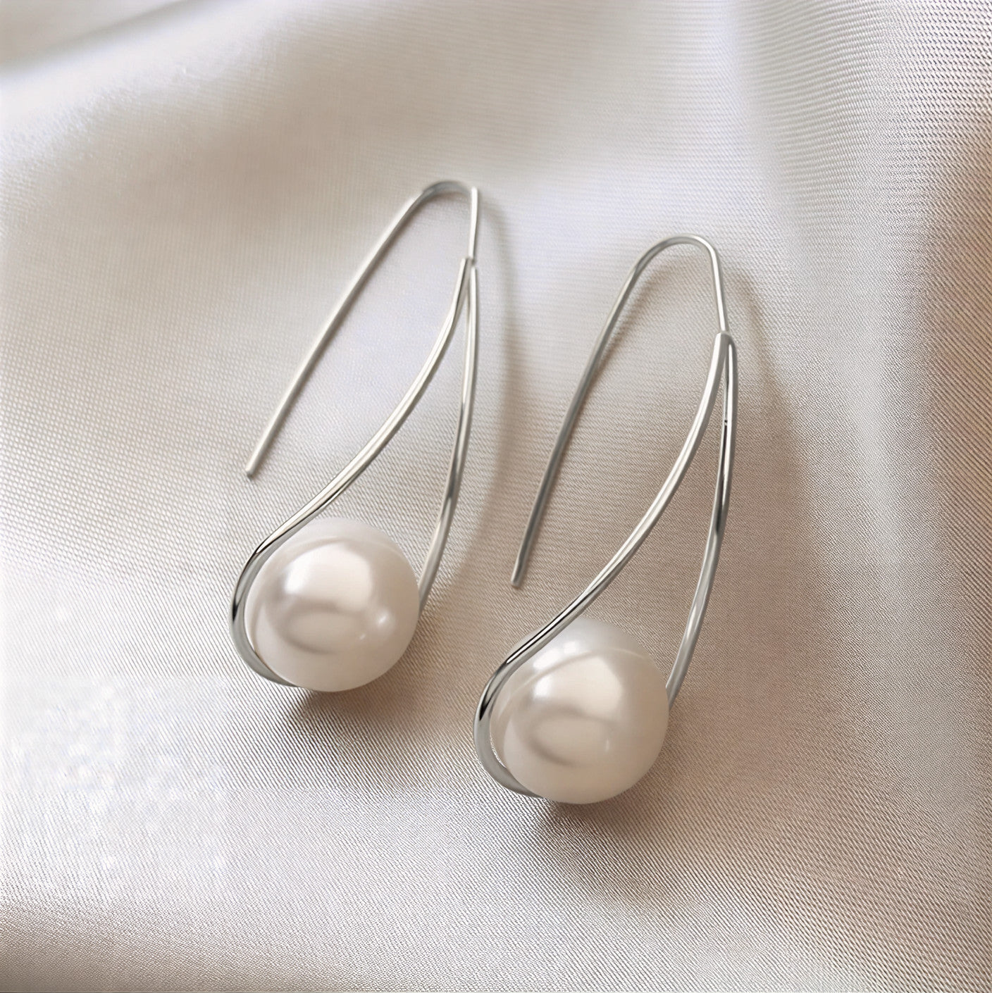 Pendientes Elegantes de Perla Mística