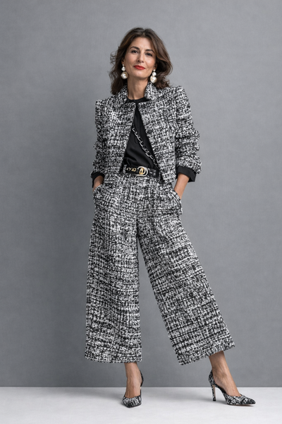 SARA | Conjunto de tweed para días frescos