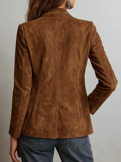 Blazer de Mujer Vintage Marrón