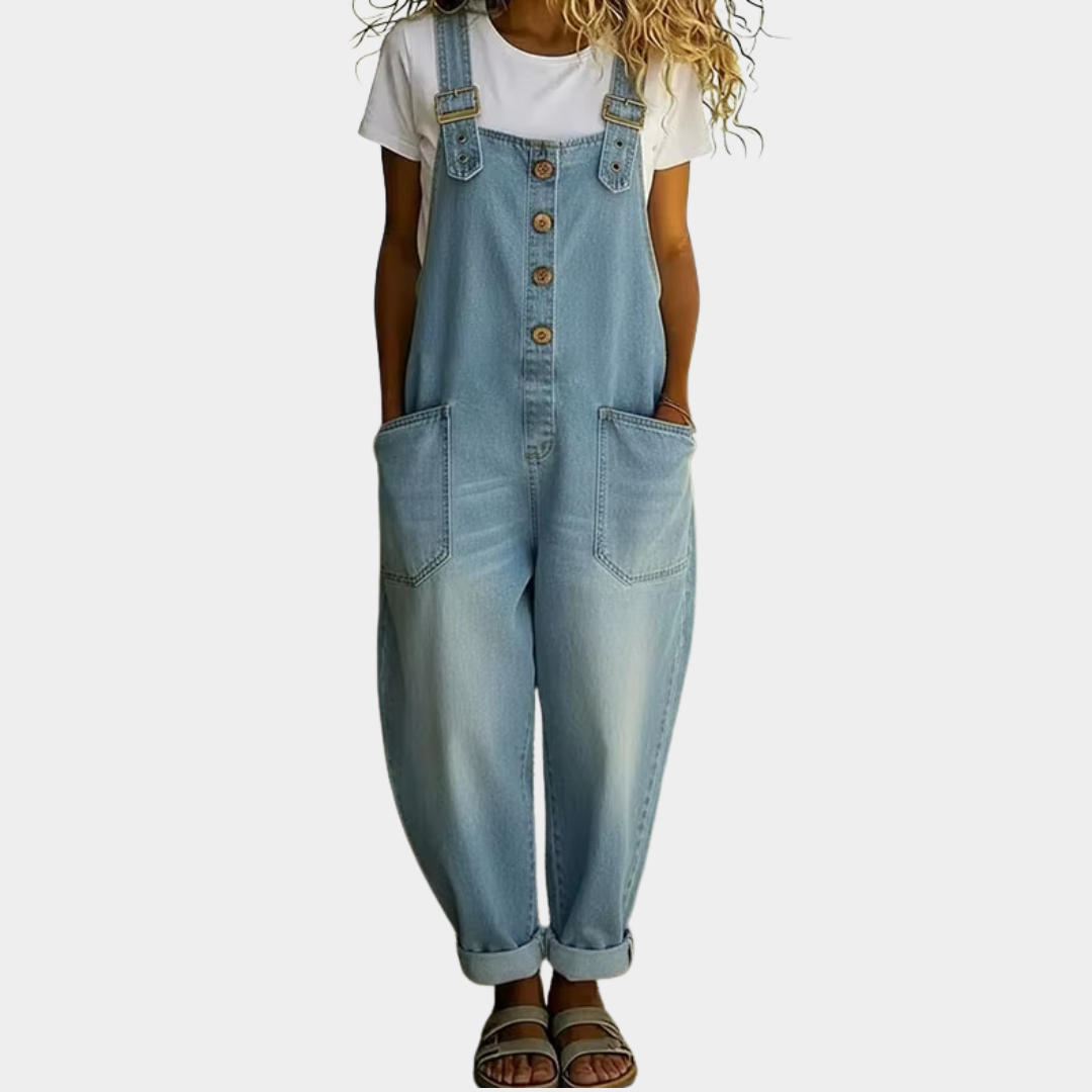 Mae | Mono vintage denim con tirantes ajustables
