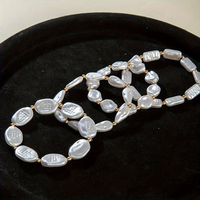 Set de 4 Pulseras con Perlas