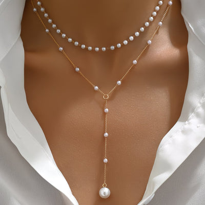 Collar con Perlas Graduadas