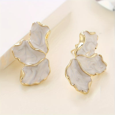 Pendientes de Pétalo de Flor de Perla