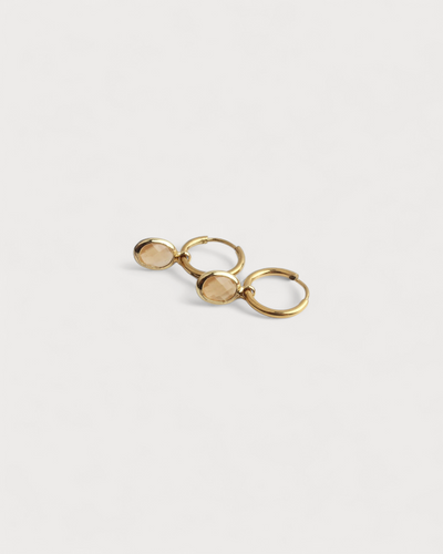 Oval Dana - Pendientes - Acero inoxidable