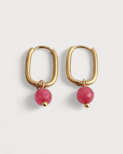 Zuzy - Pendientes - Piedra natural - Acero inoxidable