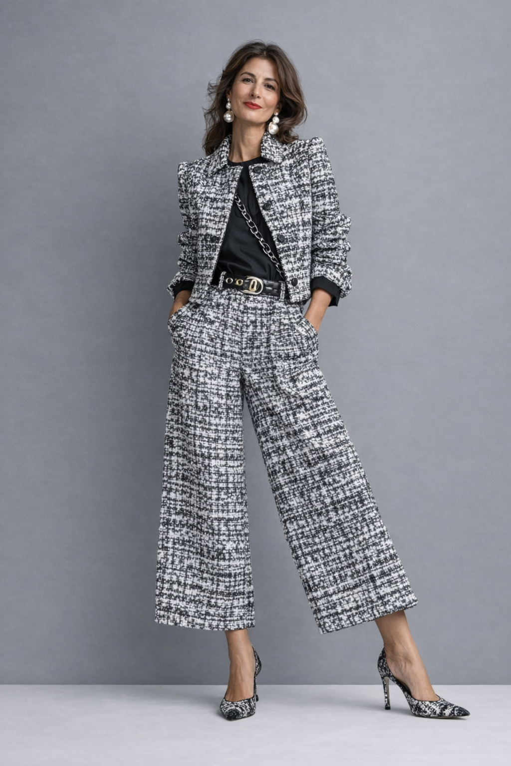 SARA | Conjunto de tweed para días frescos