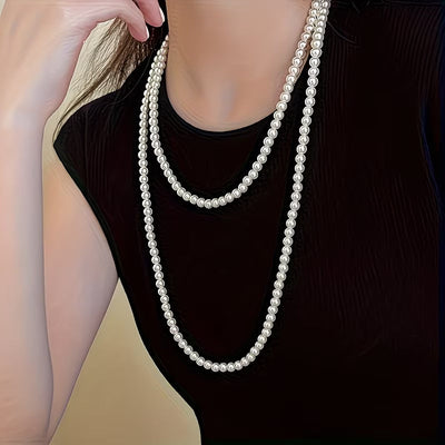Collar Doble Perla Atemporal