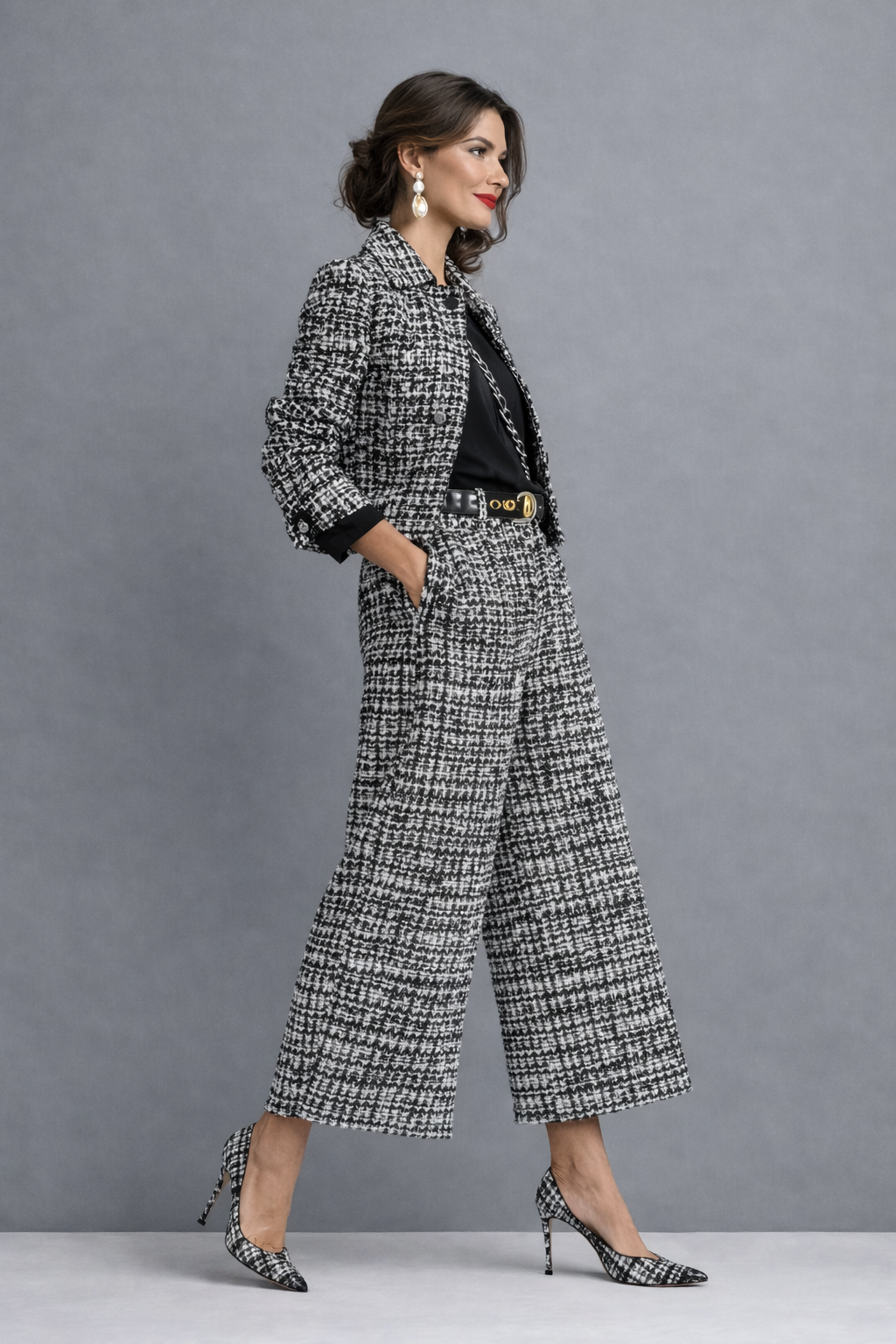 SARA | Conjunto de tweed para días frescos