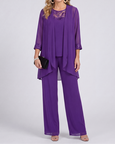 Éléonore | Conjunto Chaqueta Fluida y Pantalón Ancho