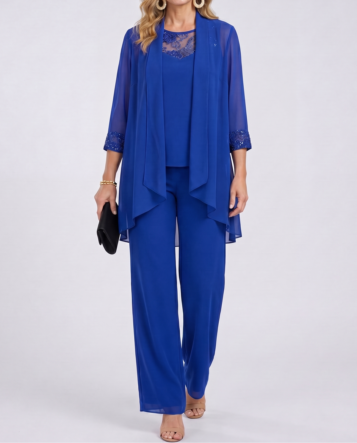 Éléonore | Conjunto Chaqueta Fluida y Pantalón Ancho