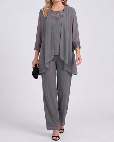 Éléonore | Conjunto Chaqueta Fluida y Pantalón Ancho
