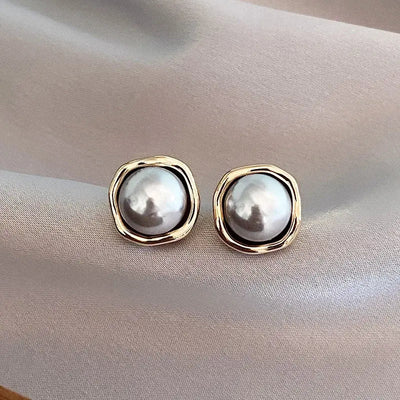 Pendientes de perla negra de lujo