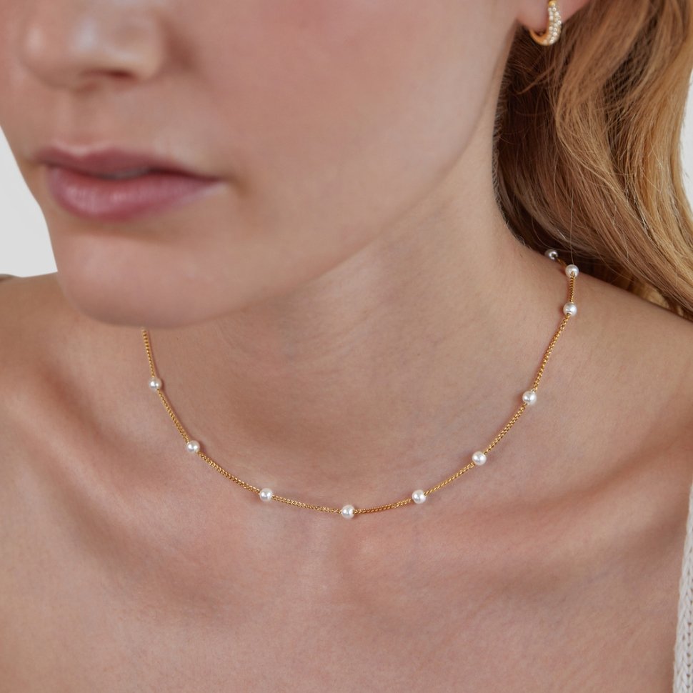Collar de Perlas de Oro Atemporal