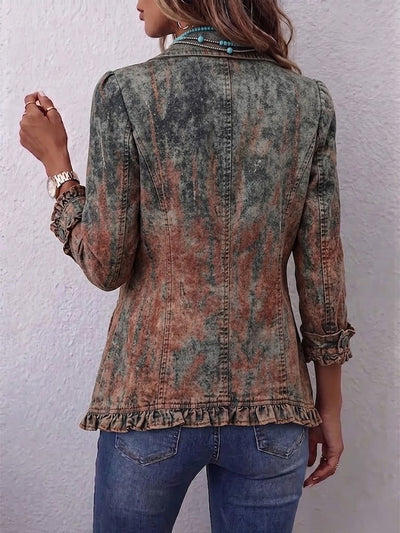 Flaminia | Chaqueta Vintage Estampado Degradado Texturizado