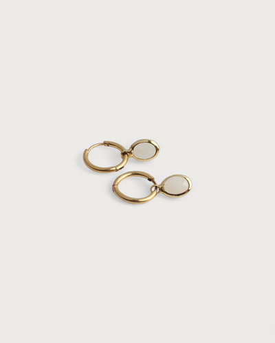 Oval Dana - Pendientes - Acero inoxidable