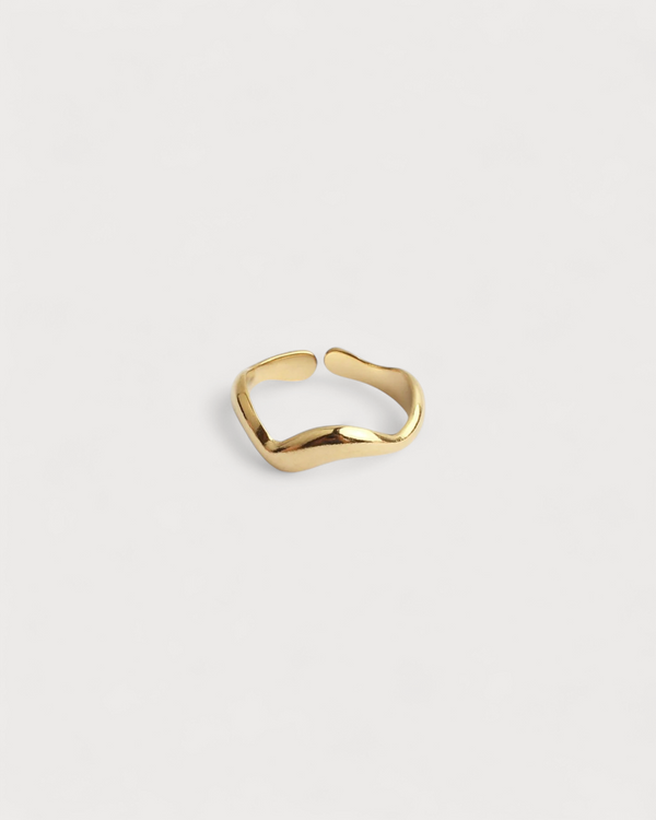 Waves - Anillo - Acero inoxidable - Ajustable