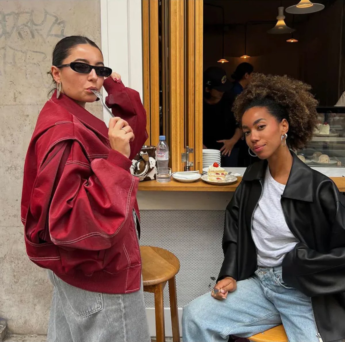 Renée | Bomber Oversize con Costuras de Contraste